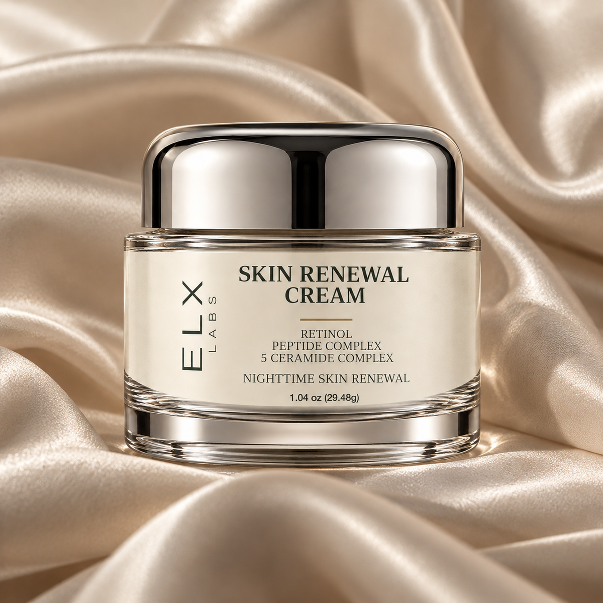 ELX Skin Renewal Cream skincare jar, product gallery image.